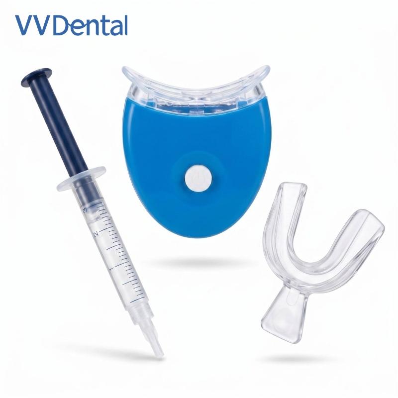 Teeth Whitening Kit With Light - Portable Tooth Bleaching Kit Single LED