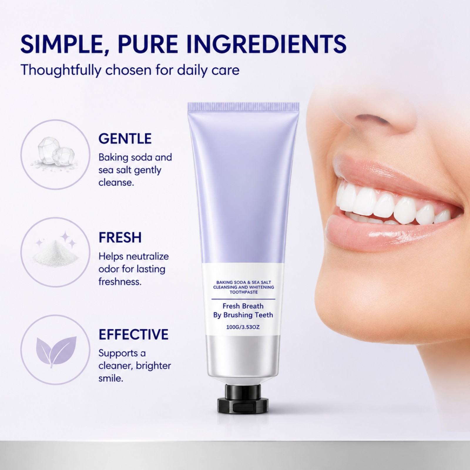 Baking Soda Sea Salt Toothpast - đánh giá và giá Teeth Whitening With Baking Soda