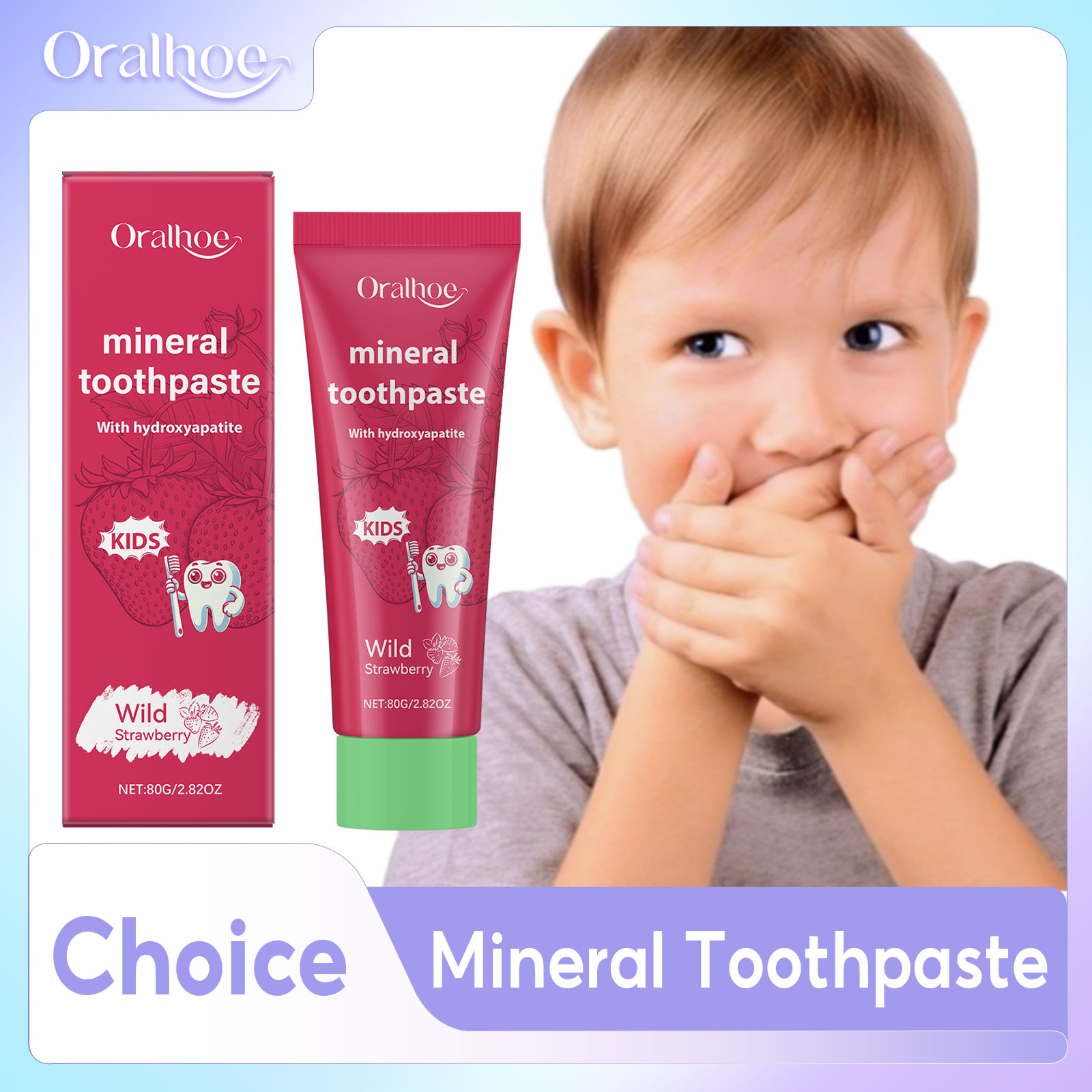 Oralhoe Kids Toothpaste Clean  - đánh giá và giá Hydroxyapatite Toothpaste