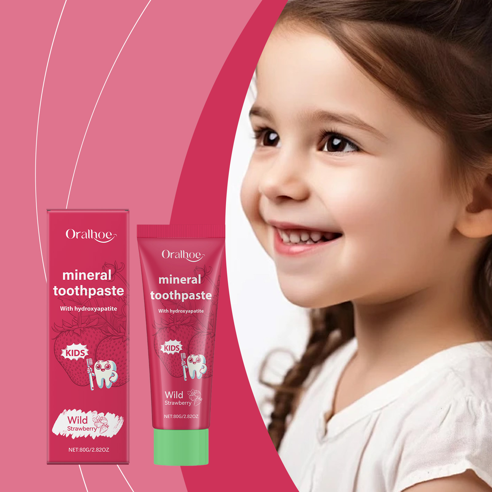 Oralhoe Kids Toothpaste Clean  - đánh giá và giá Hydroxyapatite Toothpaste