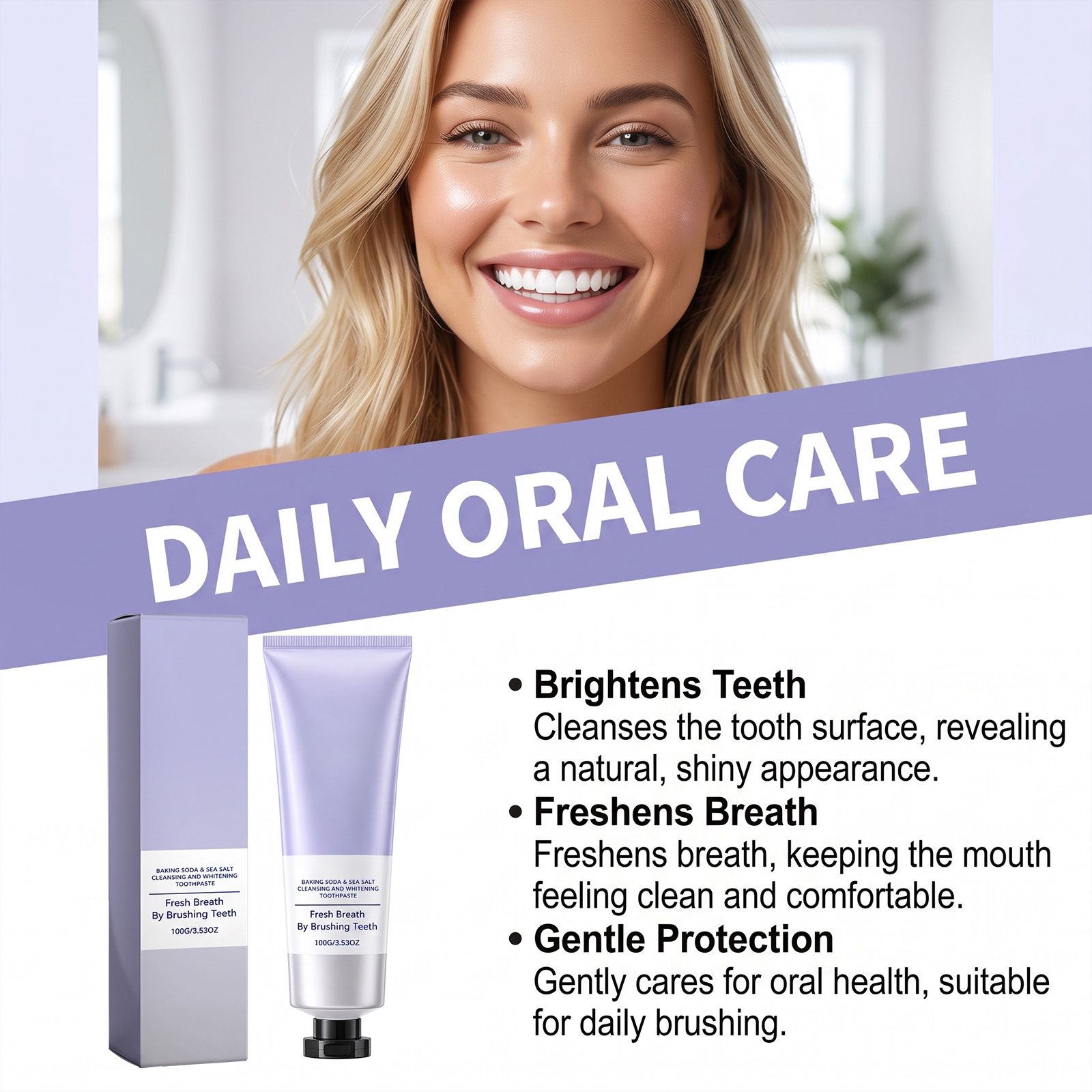 Sea Salt Whitening Toothpaste  - đánh giá và giá Teeth Whitening With Baking Soda