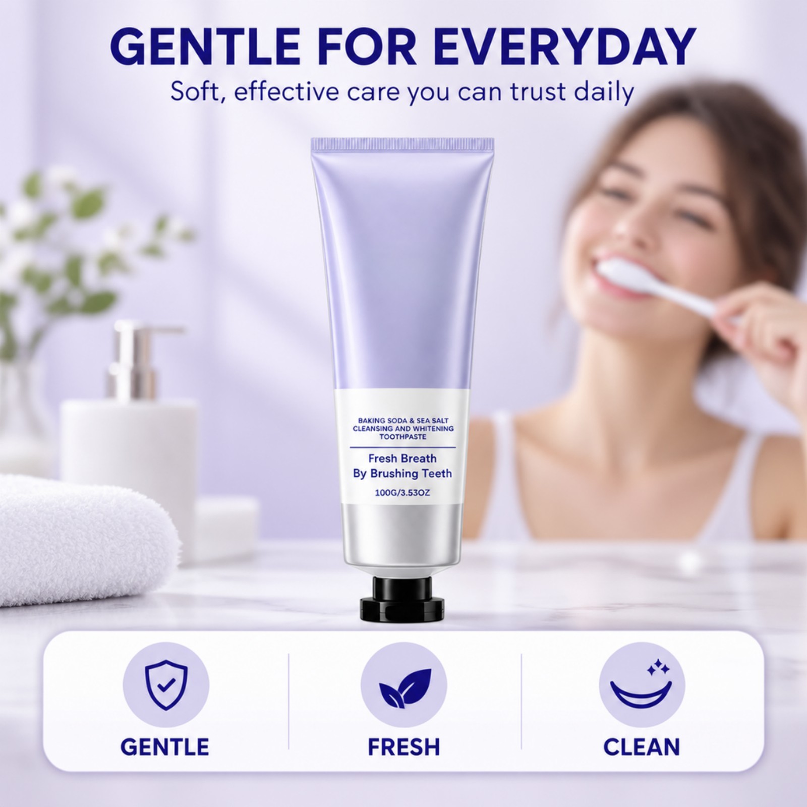 Baking Soda Sea Salt Toothpast - đánh giá và giá Teeth Whitening With Baking Soda