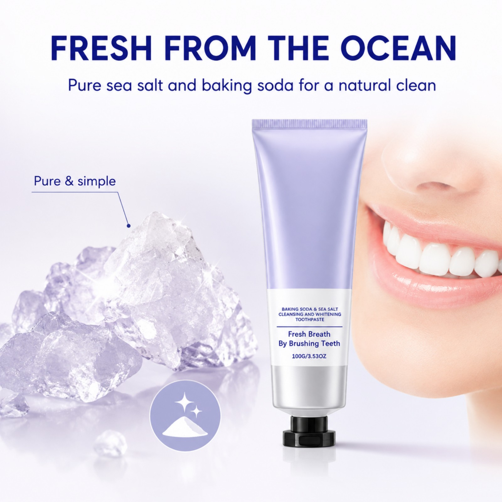 Baking Soda Sea Salt Toothpast - đánh giá và giá Teeth Whitening With Baking Soda