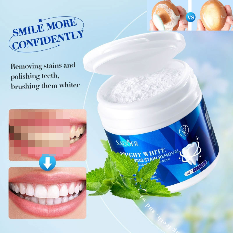 Teeth Whitening Powder Bleachi - đánh giá và giá Teeth Whitening With Baking Soda