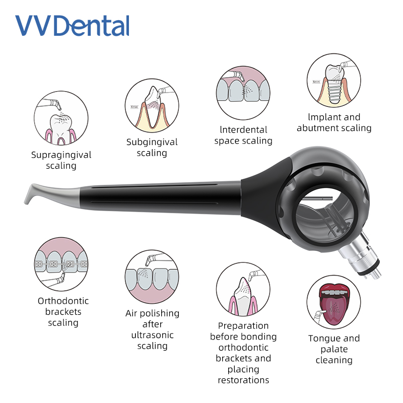 VVDental Air Polisher Jet Air  - đánh giá và giá Colgate Whitening Teeth