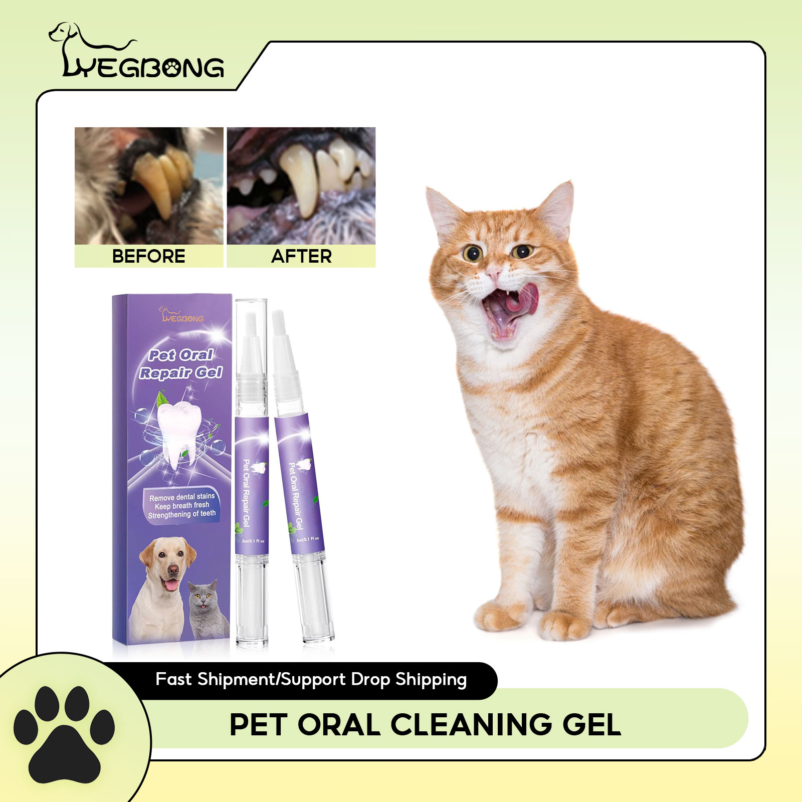 Pet Oral Repair Gel Puppy Tart - đánh giá và giá Teeth Whitening Price