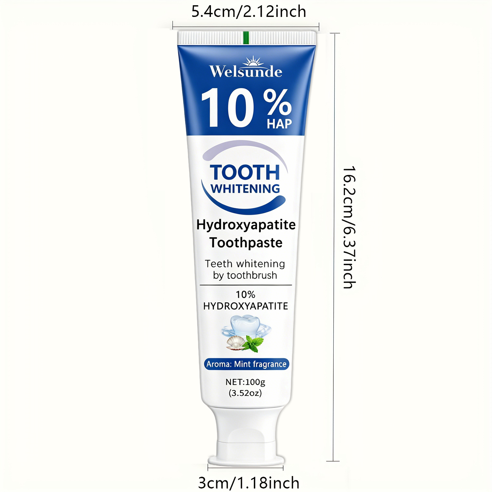Powerful Teeth Whitening Tooth - đánh giá và giá Hydroxyapatite Toothpaste