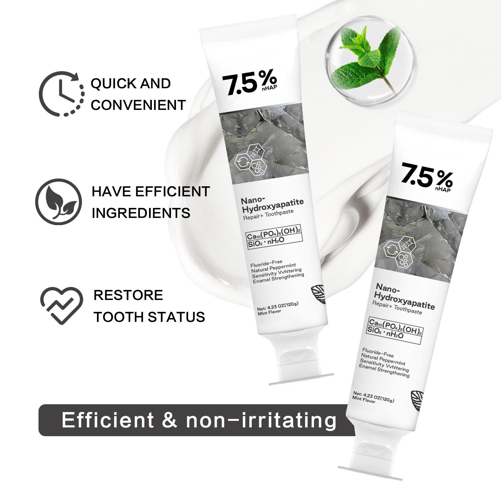 Nano Hydroxyapatite Toothpaste - đánh giá và giá Hydroxyapatite Toothpaste