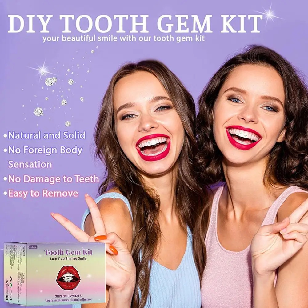 DIY Teeth Gems Kit Clear Preci - đánh giá và giá Tooth Gem Kit