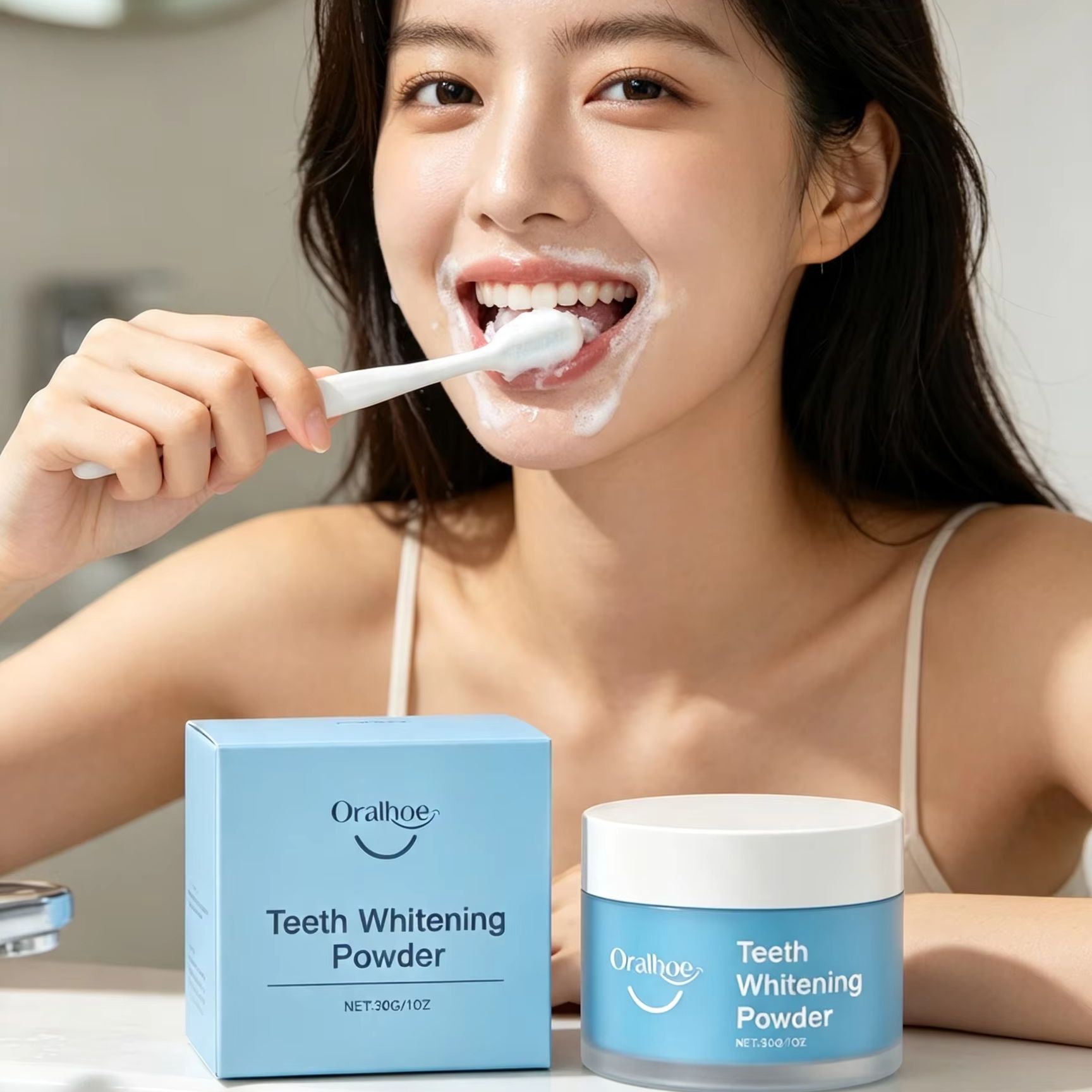 Oralhoe Tooth Powder for Brush - đánh giá và giá Teeth Whitening Ingredients