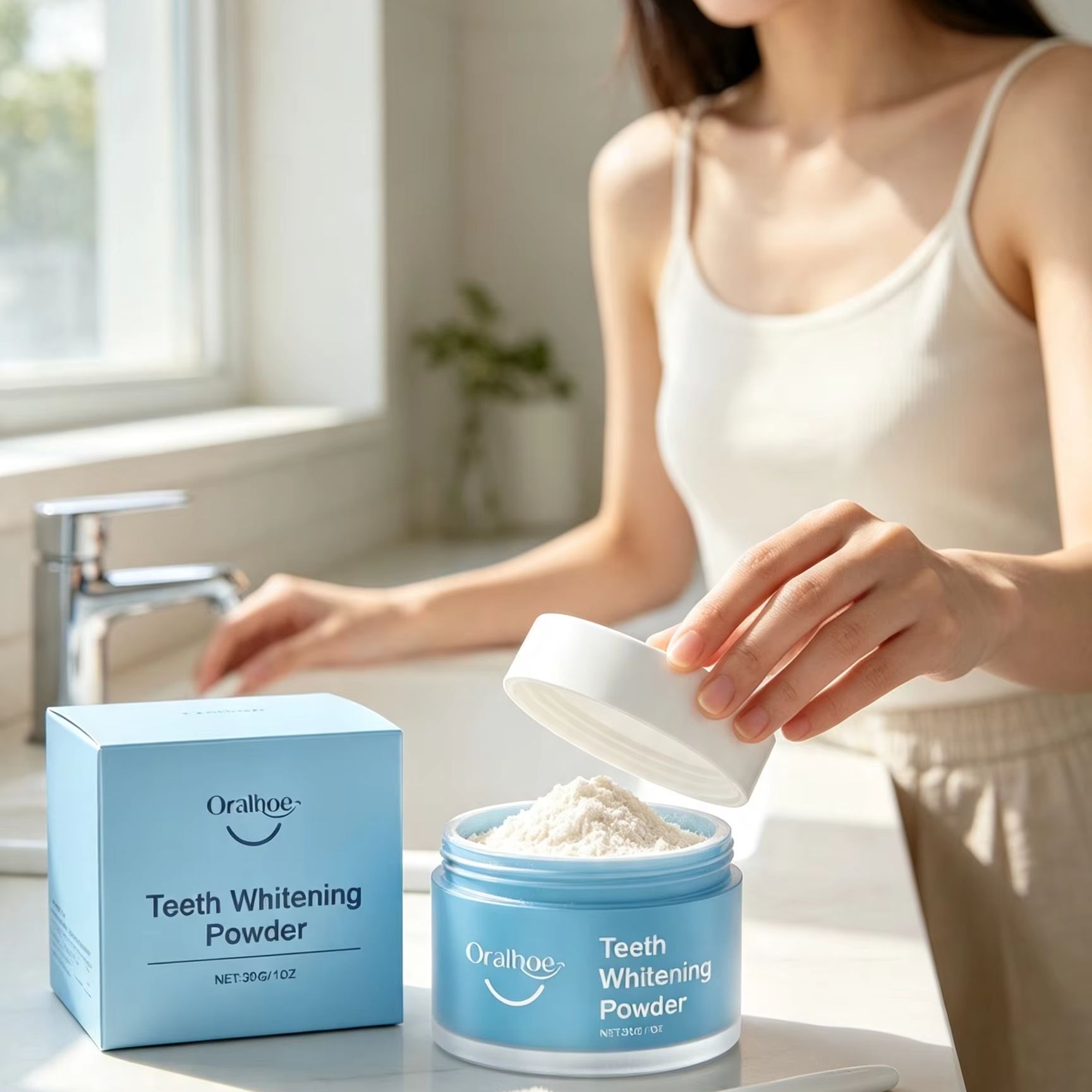 Oralhoe Tooth Powder for Brush - đánh giá và giá Teeth Whitening Ingredients