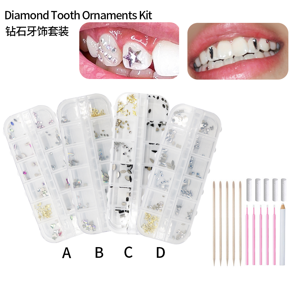 1 Set Professional Tooth Gem K - đánh giá và giá Tooth Gem Kit