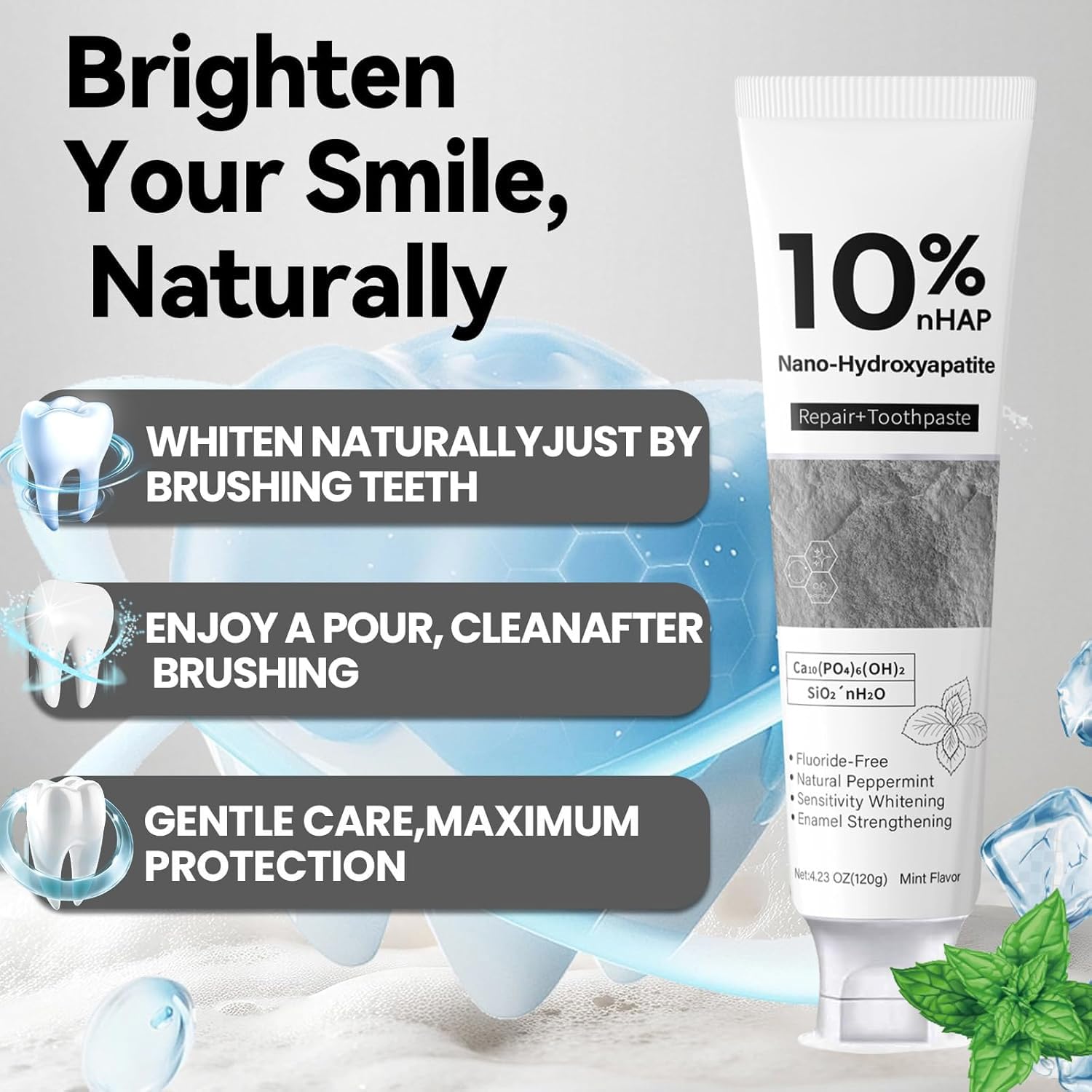 10% Nano-Hydroxyapatite Toothp - đánh giá và giá Hydroxyapatite Toothpaste
