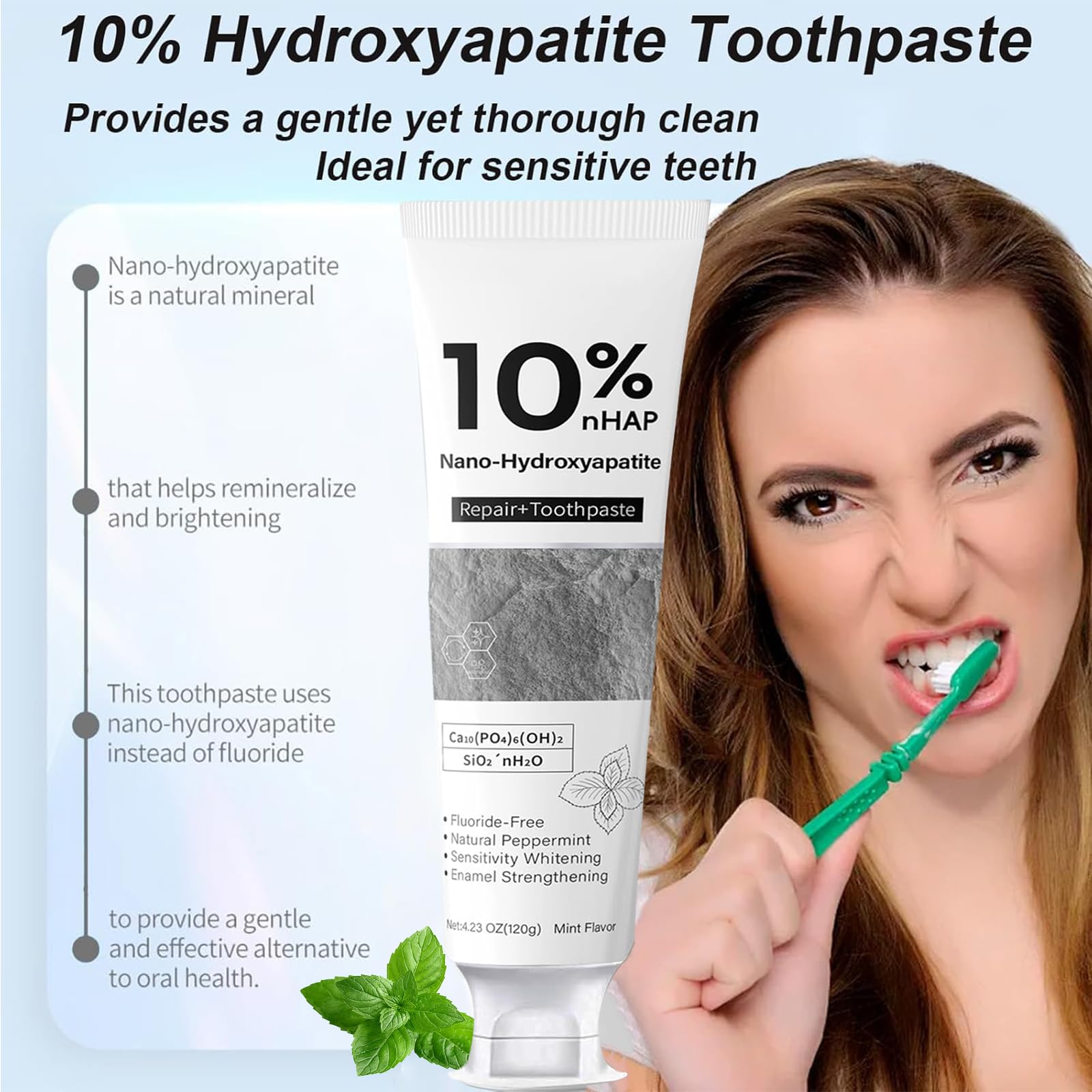 10% Nano-Hydroxyapatite Toothp - đánh giá và giá Hydroxyapatite Toothpaste