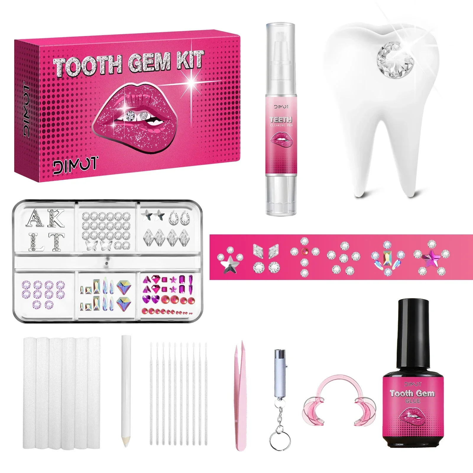 DIY Tooth Gem Kit with Crystal - đánh giá và giá Tooth Gem Kit