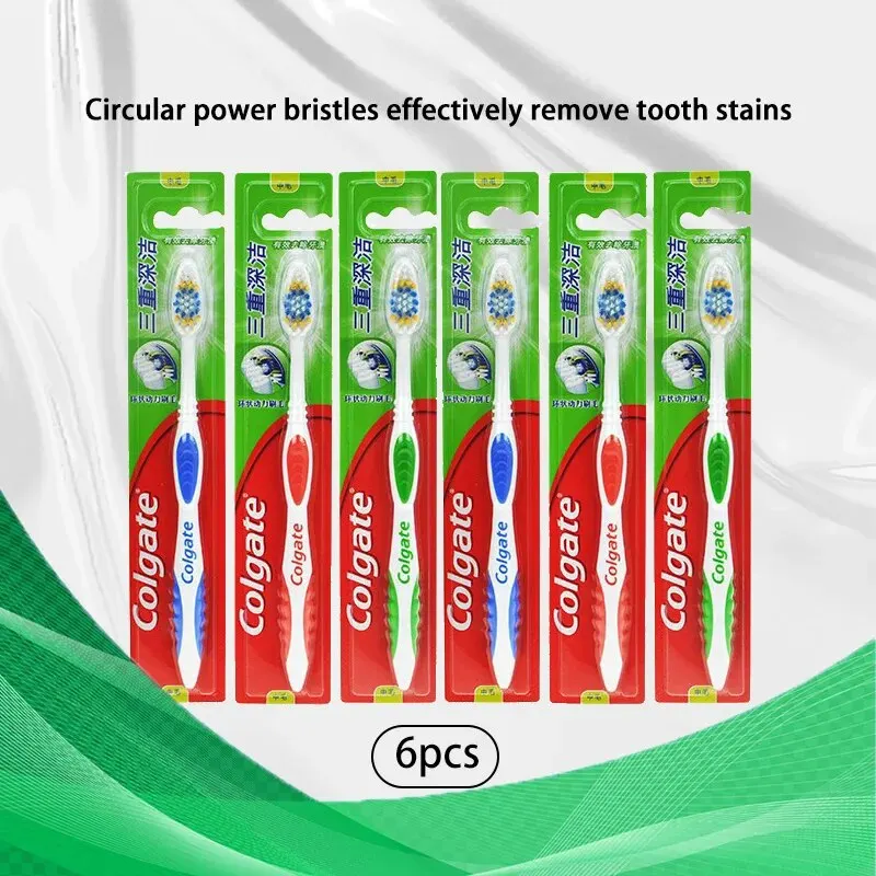 Clogate 6pcs Adult Soft Bristl - đánh giá và giá Colgate Whitening Teeth