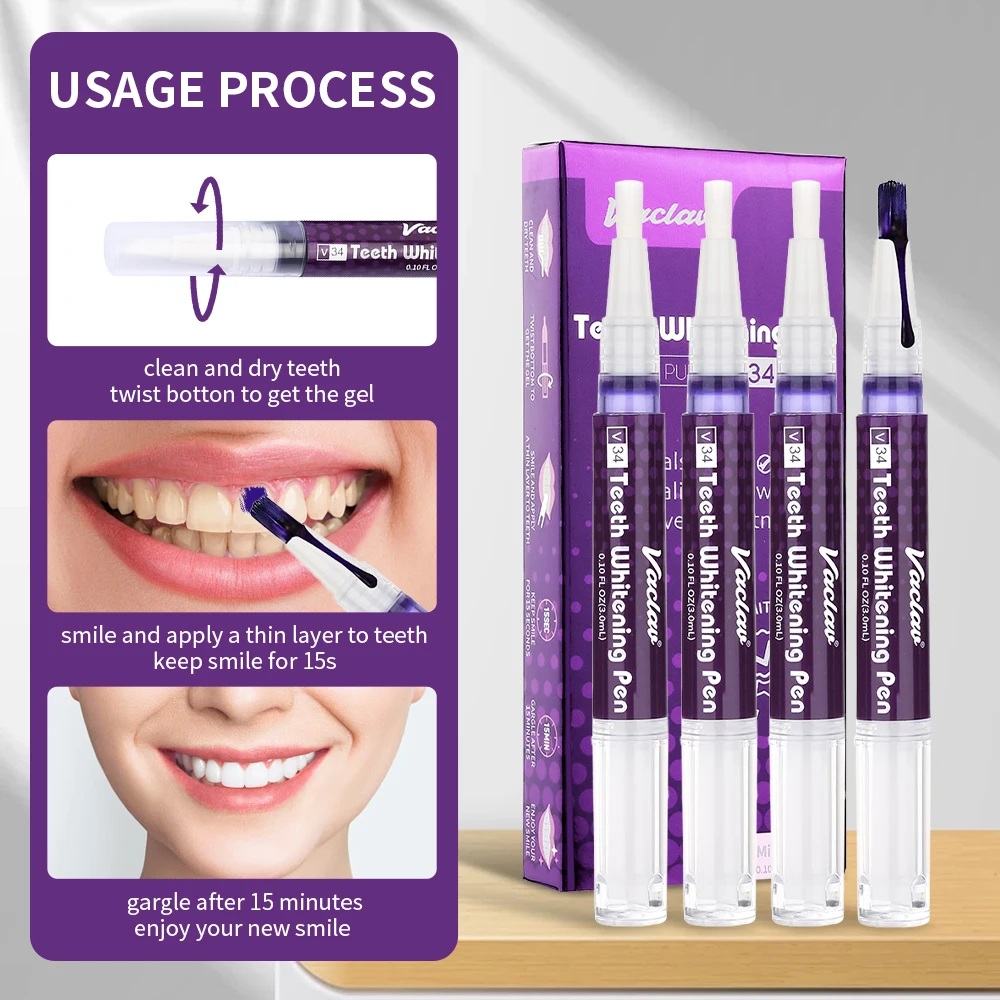 Vaclav V34 Purple Teeth Whiten - đánh giá và giá Teeth Whitening Price