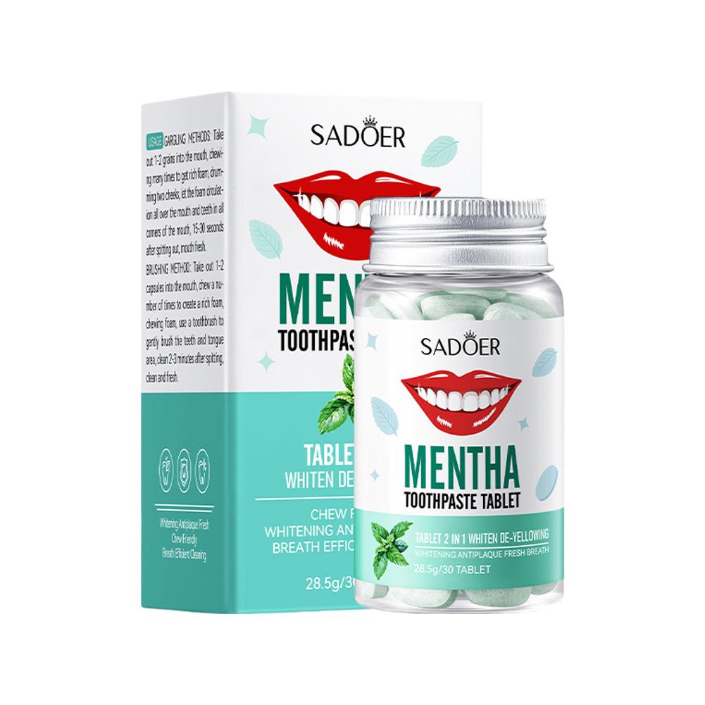 Mint Solid Toothpaste Tablets  - đánh giá và giá Teeth Whitening Price